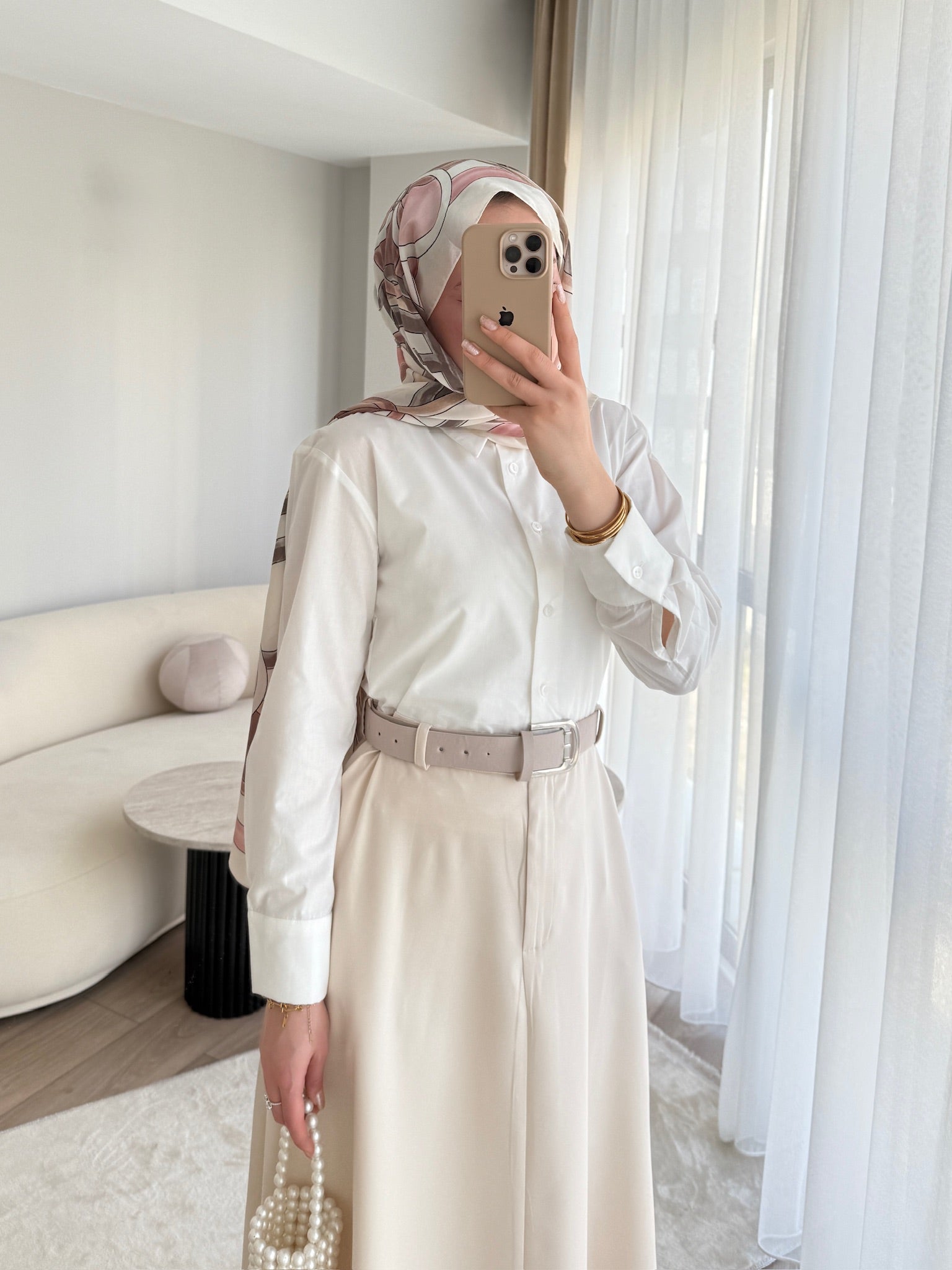 Bellina Gömlekli Kemerli Elbise Ürün ikincil görseli