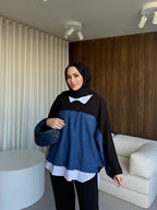 Hamuda Denim Garnili Örme takim